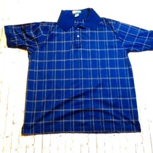 Jos A Bank Blue Leadbetter Golf Polo